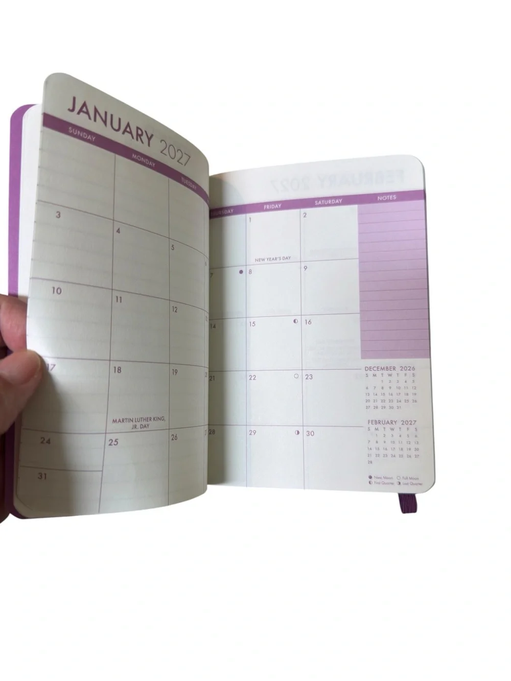 Set of 2 Scripture & Floral Print 2027-2028 Monthly Reference Pocket Planners